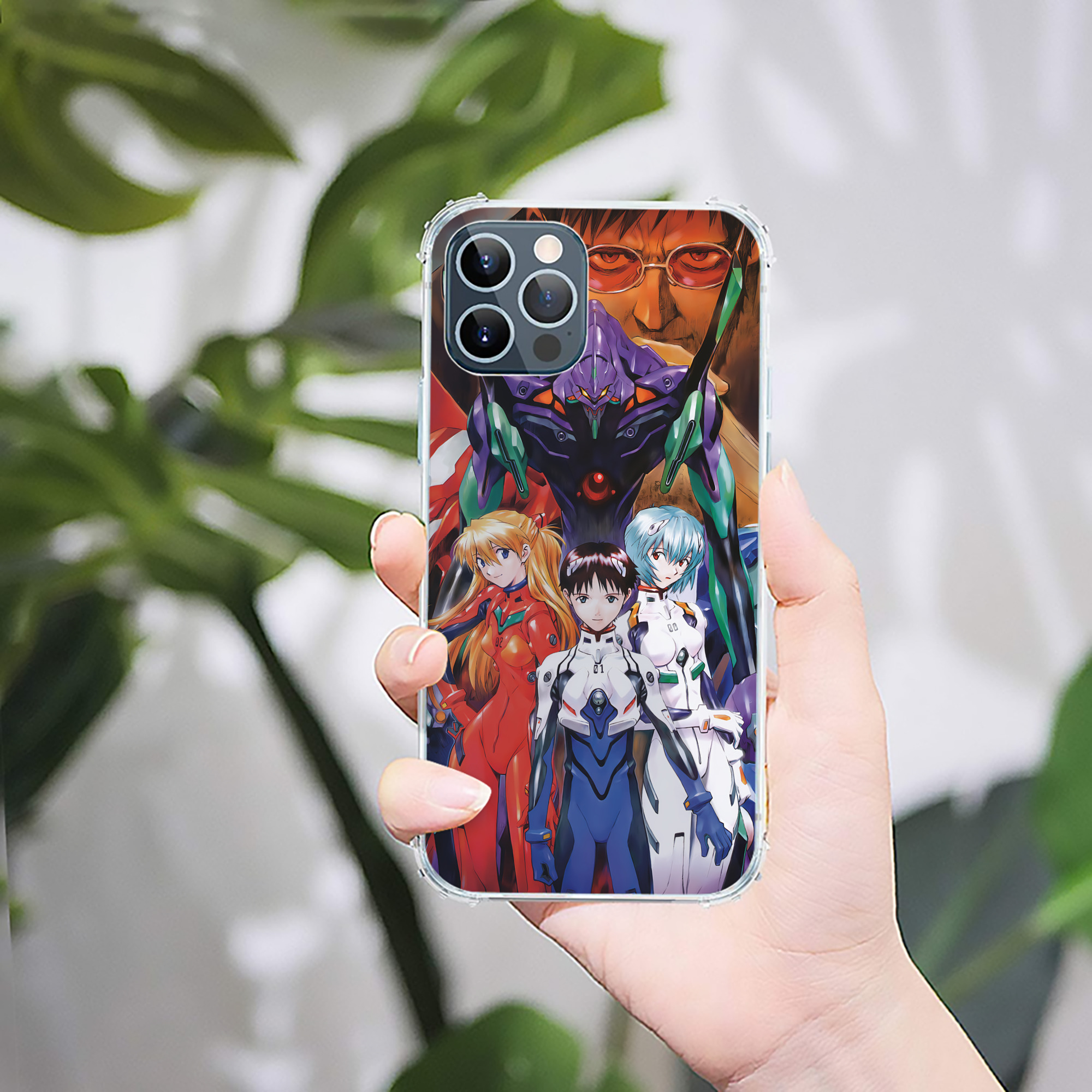 （画像用） EVA 新世紀エヴァンゲリオン 【iPhone 12シリーズ対応】透明スマホケース（クリアソフトケース）